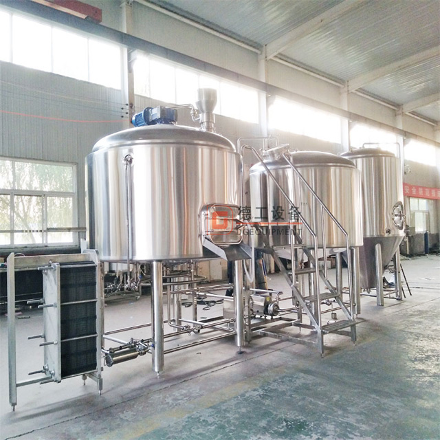 2000L kommersiell begagnad elektrisk och ångvärme 2 fartyg Brewhouse ölmaskningsutrustning till salu