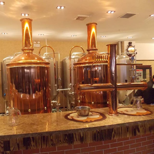 300L Brewpub / restaurant Begagnad koppar Mikrobryggeriutrustning Komplett hem ölbryggningsutrustning